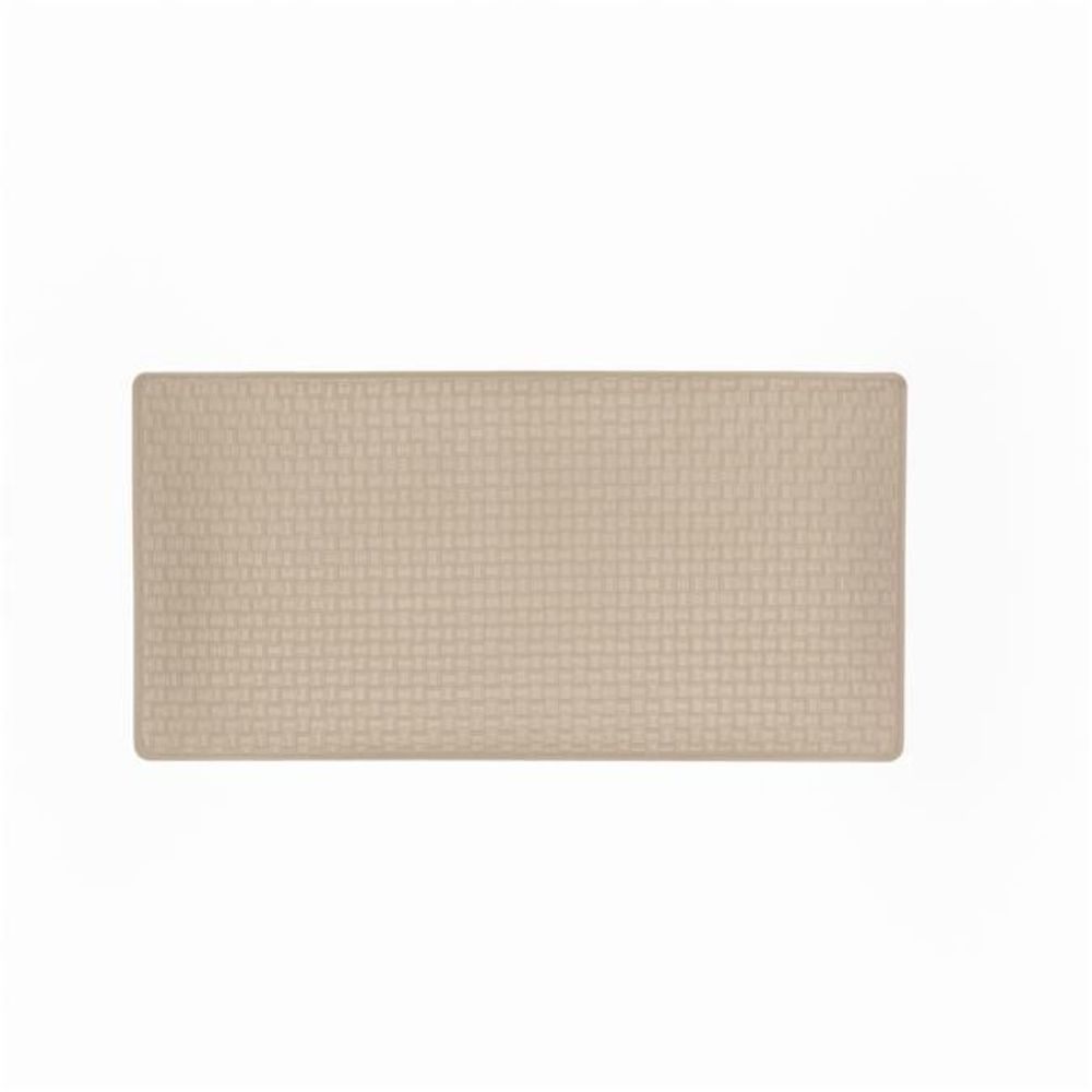 20 x 39 in. Woven-Embossed Faux-Leather Anti-Fatigue Mat, Tan